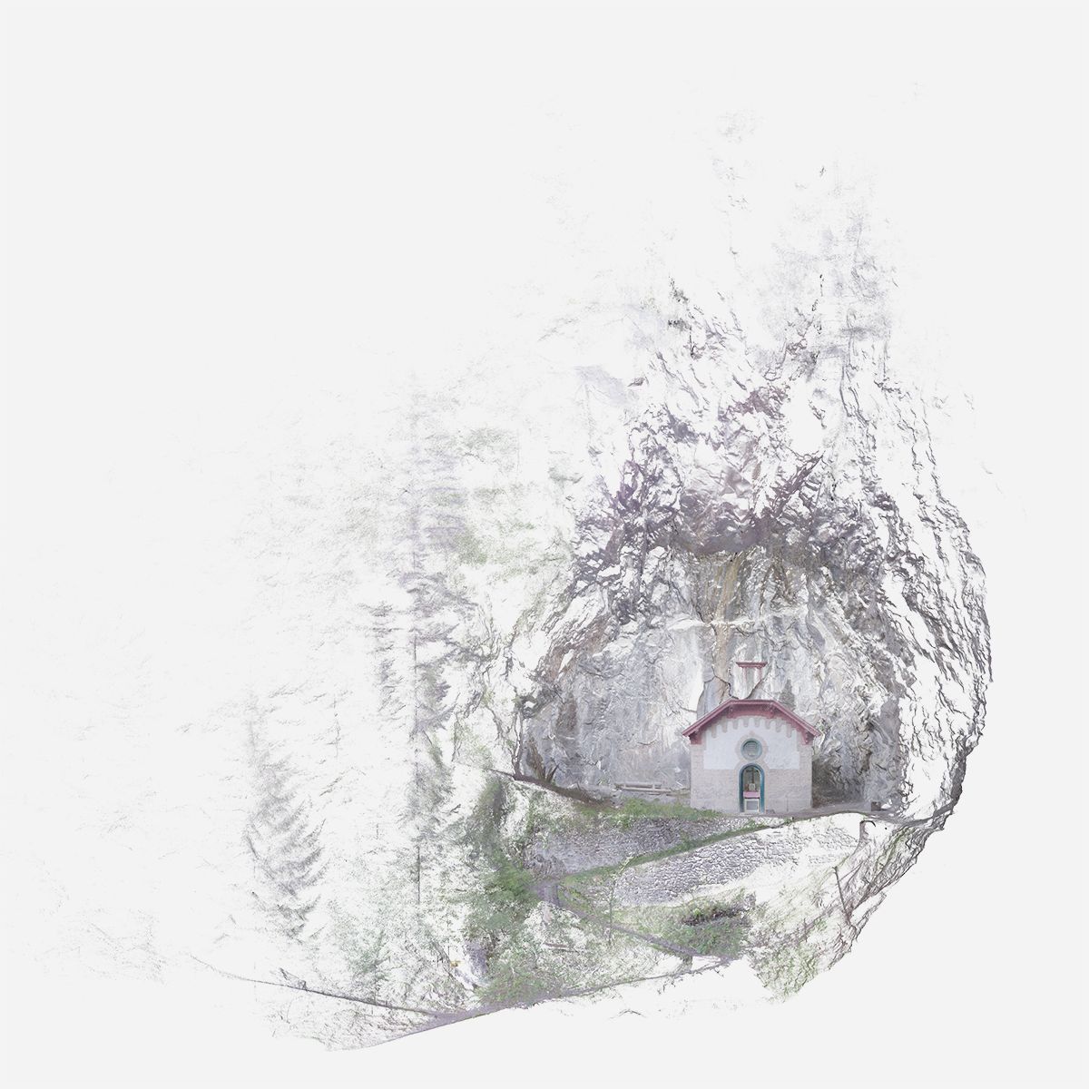 Frontansicht der Kapelle St. Luzi